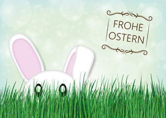 Happy Easter - Easter Eggs - grass - meadow