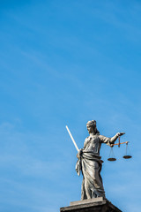 Lady Justice on the walls of Dublin Castle