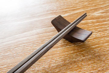 chopstick on table