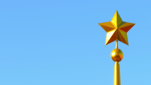 Metal star on top of  obelisk
