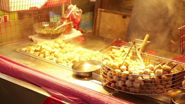 Street food dumplings at Lehua Night Market