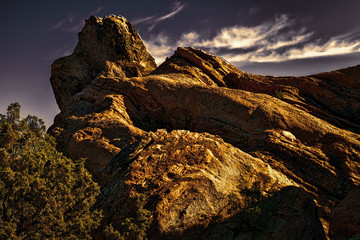 Sunset at Vasquez Rocks