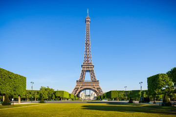 Eiffel tower in the morning, Paris