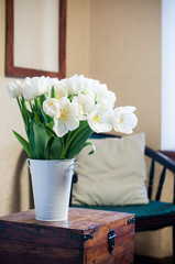 white tulips