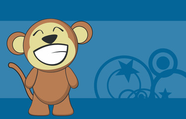 cute monkey cartoon background7