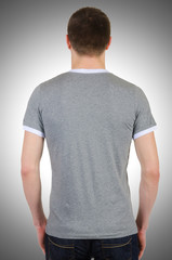 Fototapeta premium Male t-shirt isolated on the white background