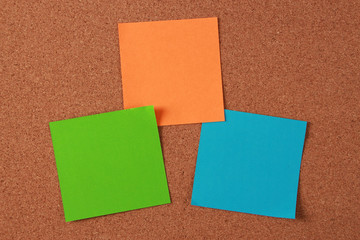 Blank Notes On Cork Board