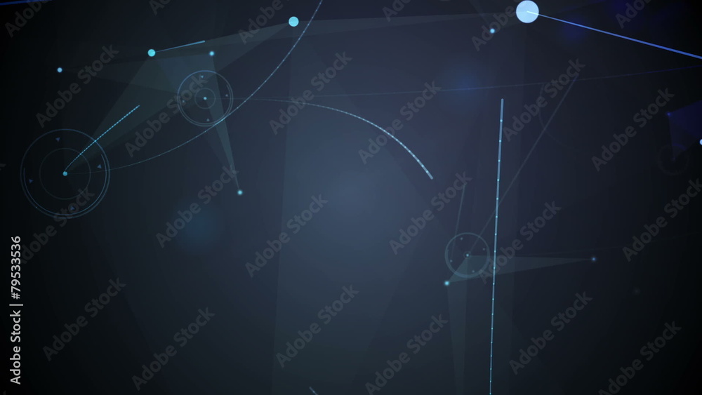 Aufkleber Connecting lines on glowing background