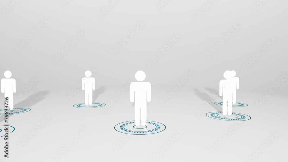 Poster Human characters in dial interfaces