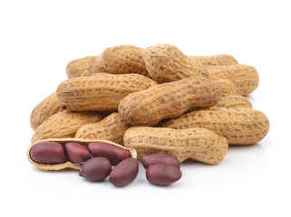 peanut on white background