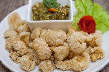 deep fried pork skin