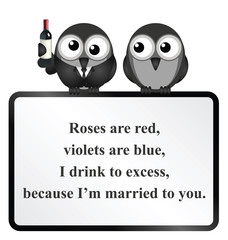 comical married to you poem