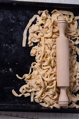 Homemade raw pasta