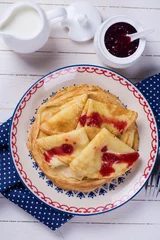 Fotobehang Pancakes or crepes © daffodilred