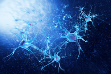 digital illustration neurons