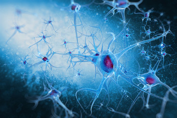 digital illustration neurons