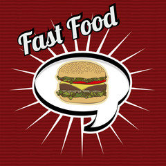 Fast Food design, vector illustration.