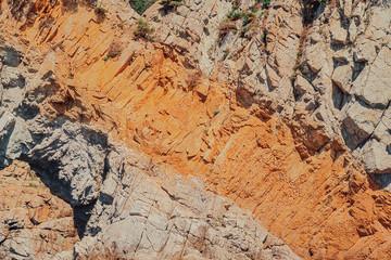 Brown rough surface of stone