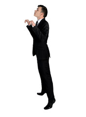 Business man climb something
