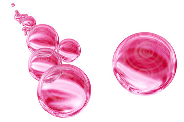 Pink bubbles
