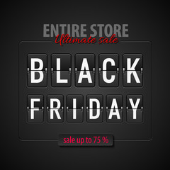 Fototapeta premium Black friday