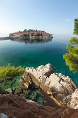 Fototapeta premium St. Stephan island in Montenegro
