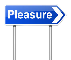 Pleasure concept.