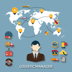 Logistic Manager Infographics