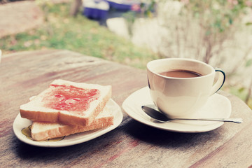 Cup of coffee.