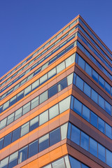 Windows of a modern office building in Groningen