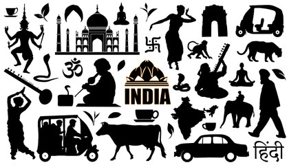 india silhouettes