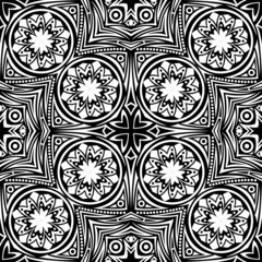 Abstract black and white seamless background