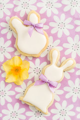 Easter bunny sugar cookies
