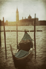 Gondola on Grand Canal in Venice