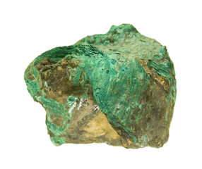Green lamellar crusts of Atacamite from St. Just in Cornwall, UK