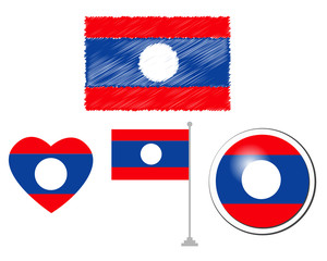Laos flags