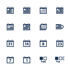 Fototapeta premium Calendar icons