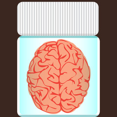 brain in a glass jar