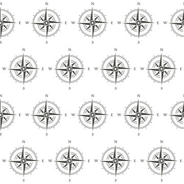 compass seamless pattern