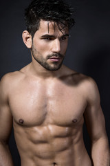 Fototapeta premium handsome young bodybuilder