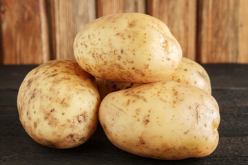 Potatoes close-up