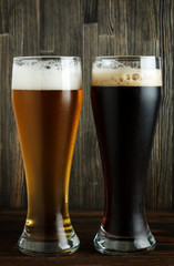 Lager and dark beer