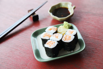 Salmon Maki sushi