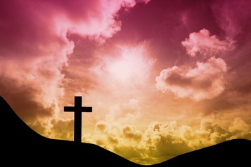 Composite image of wooden cross © WavebreakMediaMicro