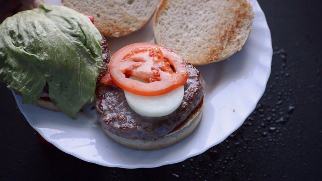Burger Assembly Last Steps