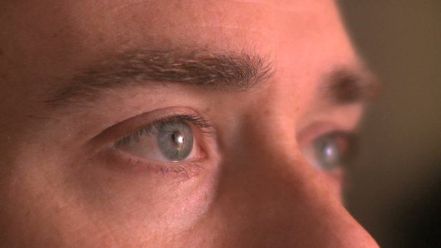 Shot of a male face (30's).