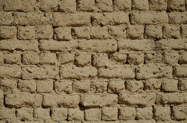 Ancient Egyptian mudbrick wall
