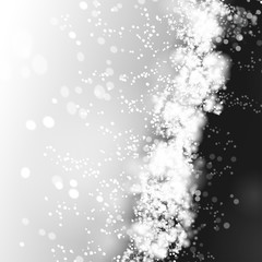 Black background with blurred light spot.