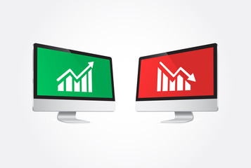 Fototapeta premium Computer Stats