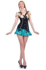 Naklejka premium Woman in fashion clothing concept
